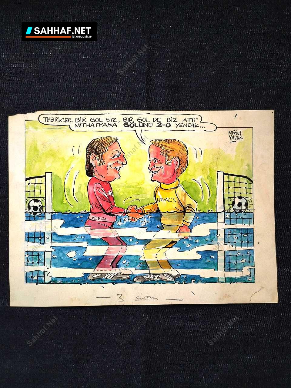 S2900 Sahhaf Net MESUT YAVUZ IMZALI ORIJINAL KARIKATUR Karikatur MESUT YAVUZ İMZALI ORİJİNAL KARİKATÜR