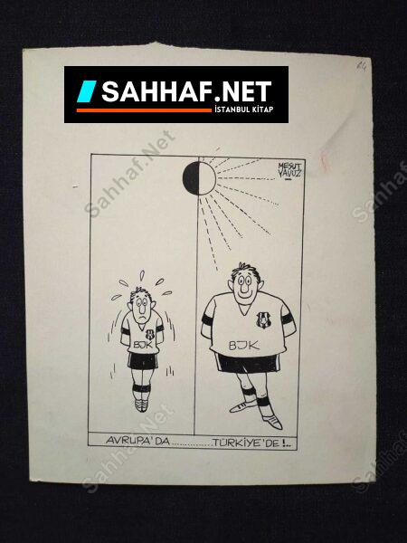 MESUT YAVUZ İMZALI ORİJİNAL KARİKATÜR - Sahhaf.Net
