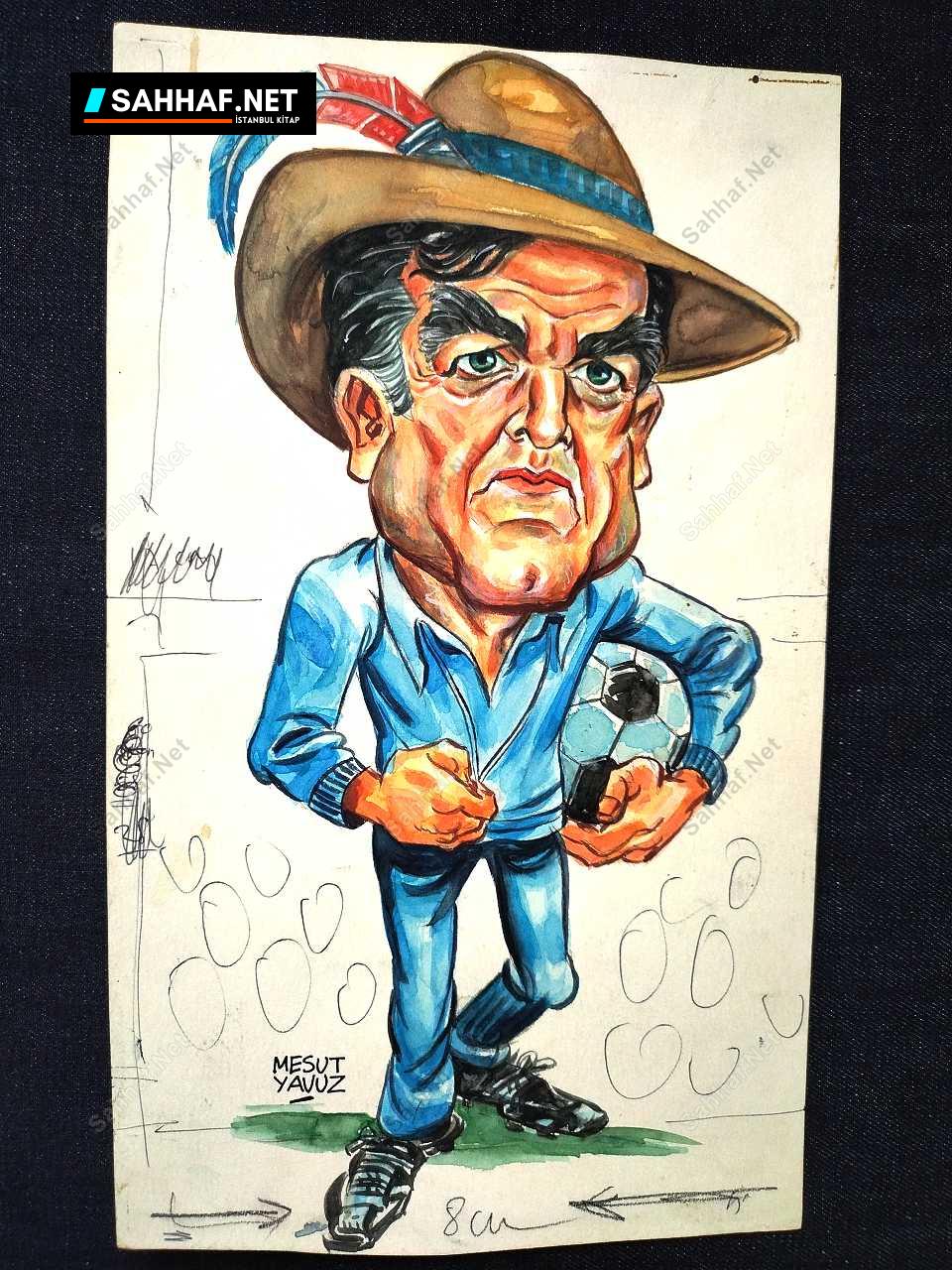 S2903 Sahhaf Net MESUT YAVUZ İMZALI ORİJİNAL KARİKATÜR Karikatür
