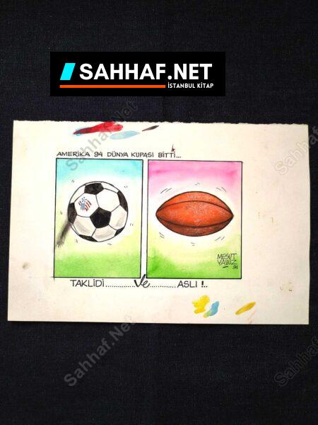 MESUT YAVUZ İMZALI ORİJİNAL KARİKATÜR - Sahhaf.Net