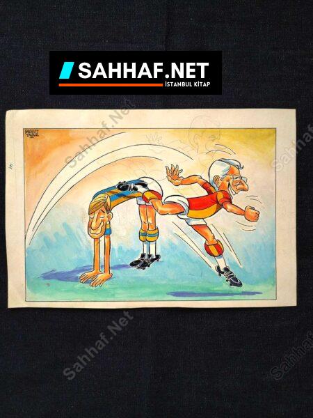 MESUT YAVUZ İMZALI ORİJİNAL KARİKATÜR - Sahhaf.Net