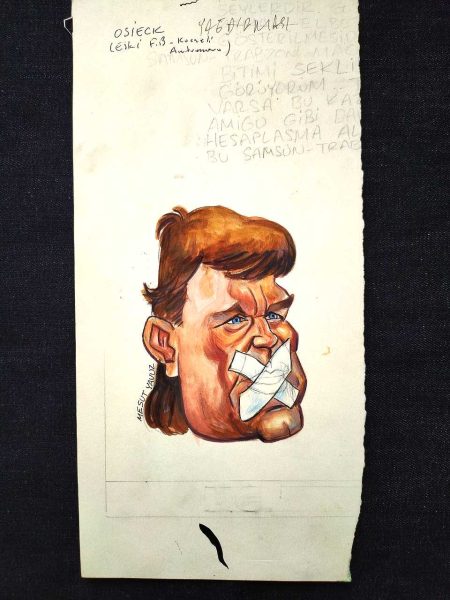 MESUT YAVUZ İMZALI ORİJİNAL KARİKATÜR 8x12 47 MESUT YAVUZ İMZALI ORİJİNAL KARİKATÜR 8×12
