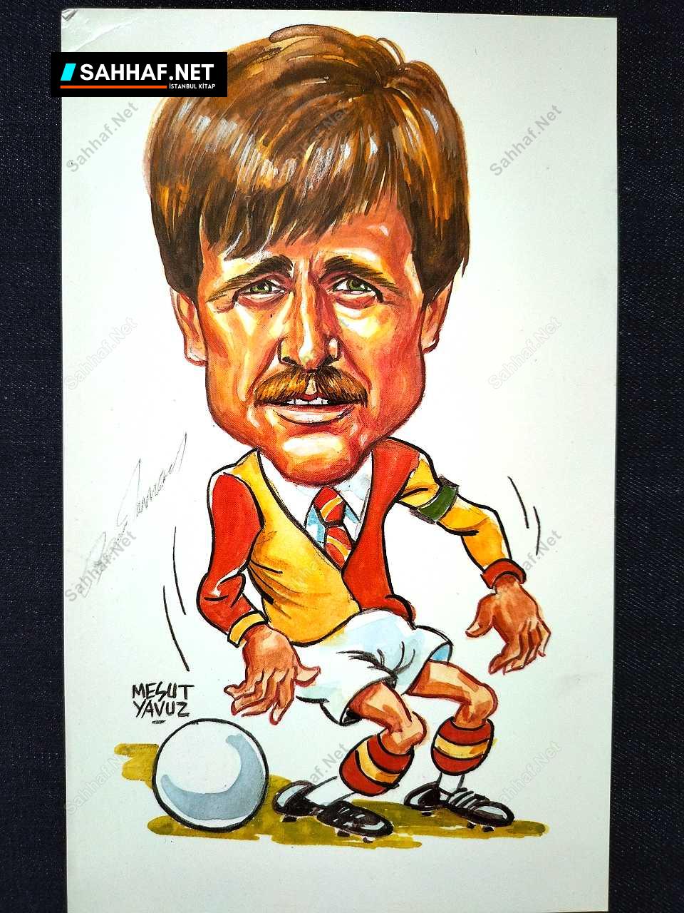 S2913 Sahhaf Net MESUT YAVUZ İMZALI BASKI KARİKATÜR Efemera