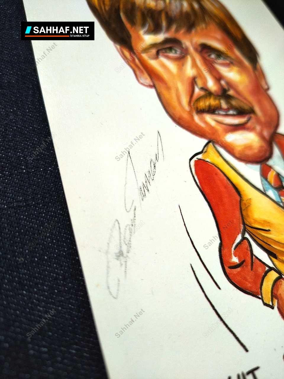 S2913 Sahhaf Net MESUT YAVUZ İMZALI BASKI KARİKATÜR Efemera2
