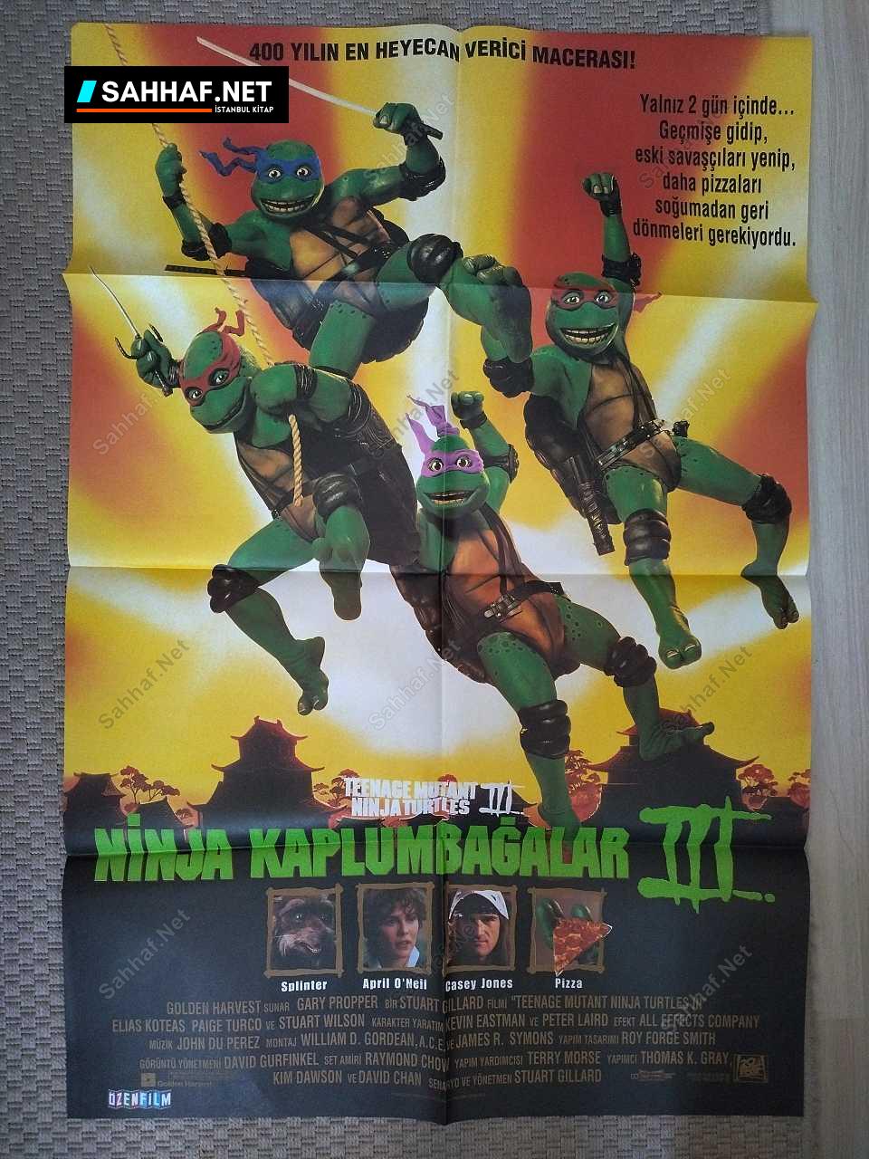 NİNJA KAPLUMBAĞALAR III - Sinema Afişi 1 NİNJA KAPLUMBAĞALAR III - Sinema Afişi