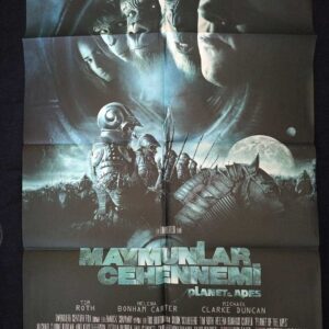 S2968 Sahhaf Net Sinema Afişi MAYMUNLAR CEHENNEMİ Efemera