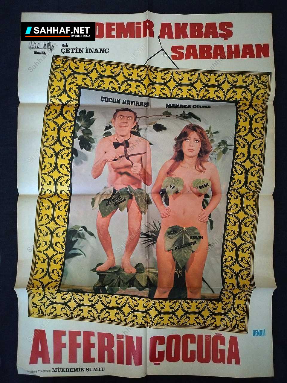 AFFERİN ÇOCUĞA - Sinema Afişi 338 S2977 Sahhaf Net Sinema Afisi AFFERIN COCUGA Efemera AFFERİN ÇOCUĞA - Sinema Afişi