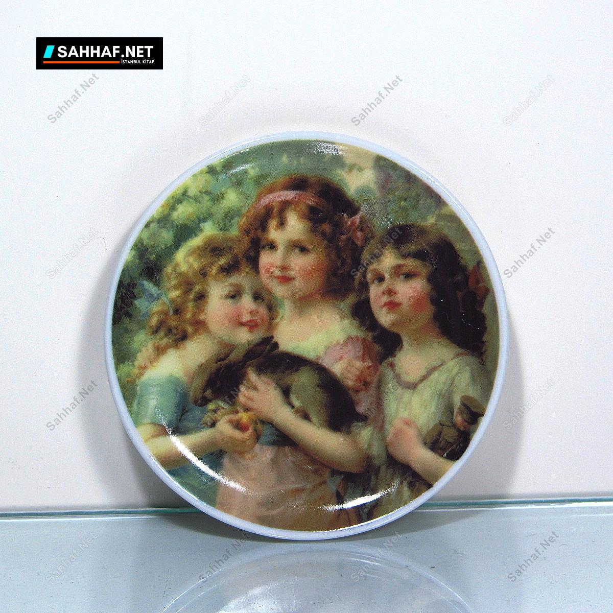 Gloria Porcelain Mini Resimli Tabak 282 n1047 mini sus tabagi nadir obje Gloria Porcelain Mini Resimli Tabak