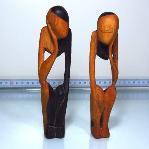 n1172 2 adet abanoz figur nadir obje 2 Adet Abanoz Figür