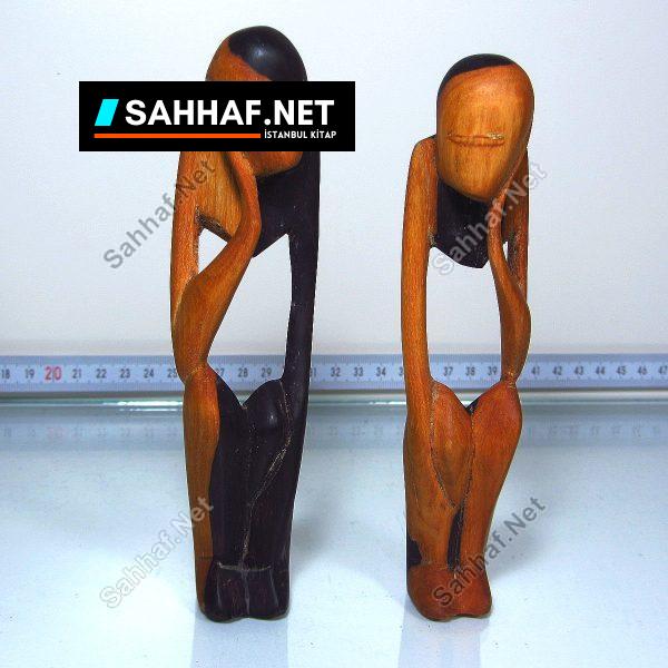 2 Adet Abanoz Figür - Sahhaf.Net