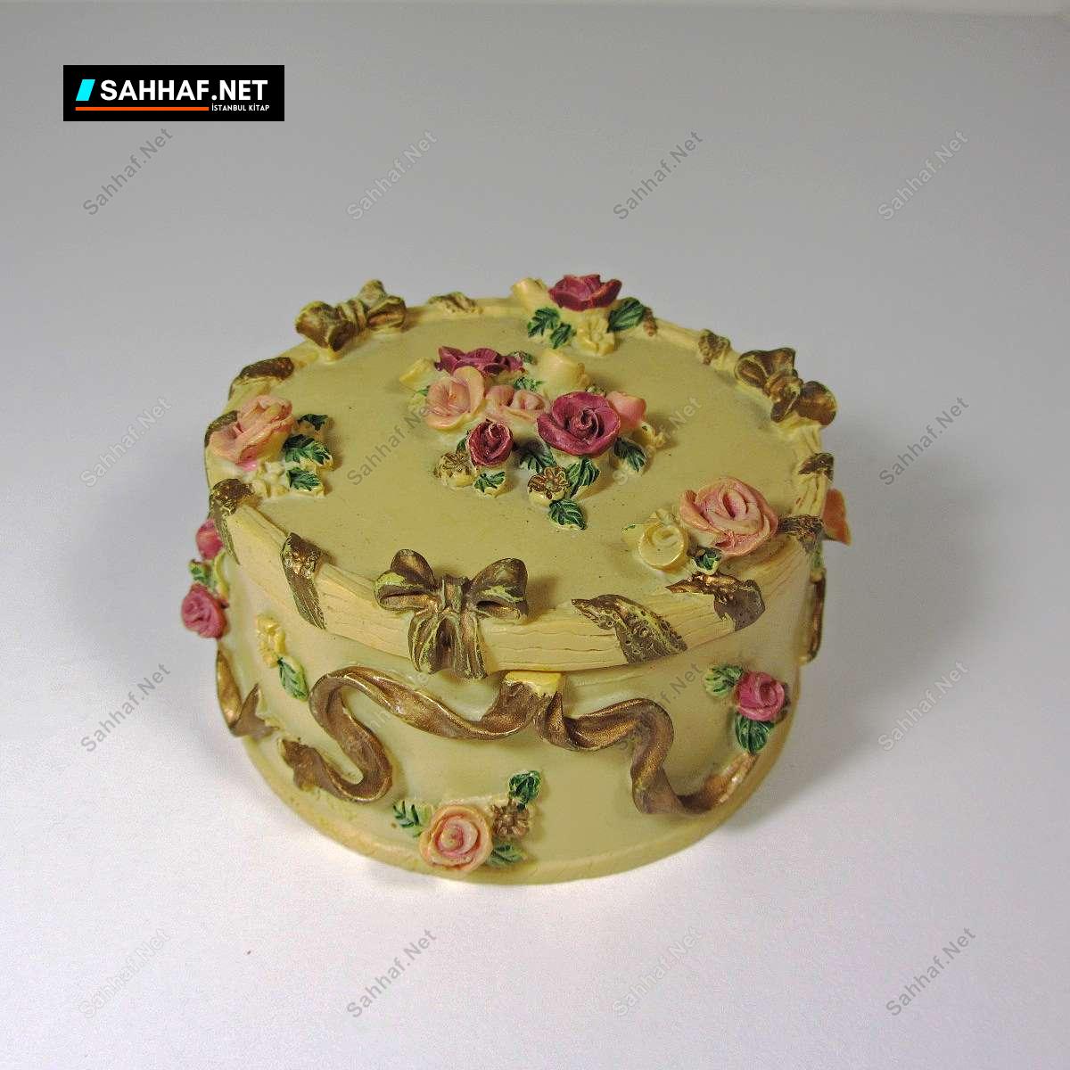 Polyester Kutu 290 n1577 polyseter yuvarlak kutu nadir obje Polyester Kutu