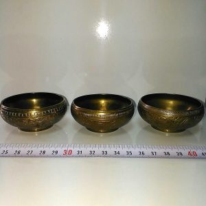 Pirinç Mini Kase 3 Adet