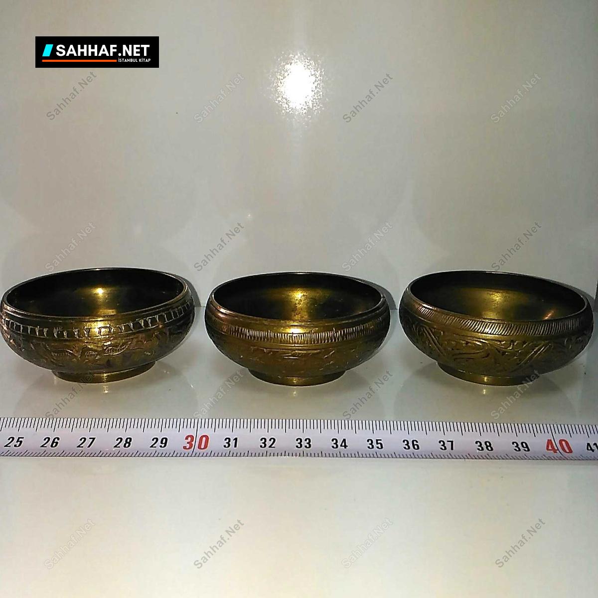 Pirinç Mini Kase 3 Adet 1 Pirinç Mini Kase 3 Adet