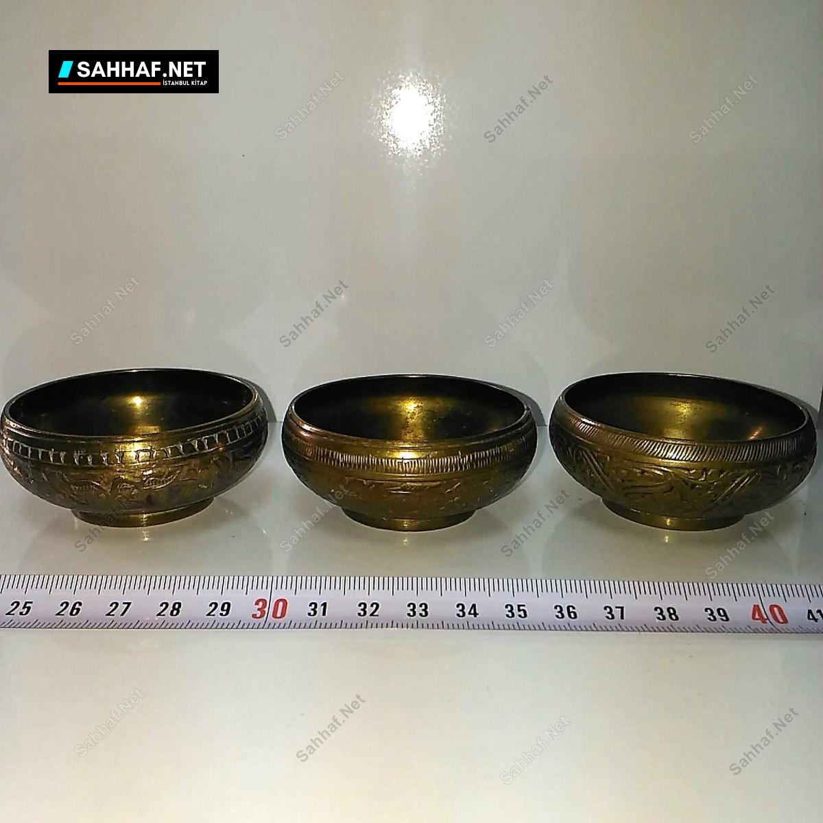 Pirinç Mini Kase 3 Adet 1 Pirinç Mini Kase 3 Adet