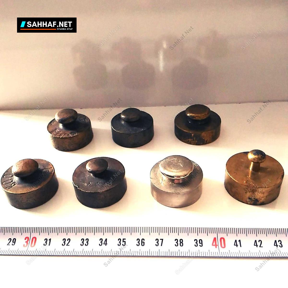 Bakkal Terazi Ağırlığı 7 Adet Lot 1 Bakkal Terazi Ağırlığı 7 Adet Lot