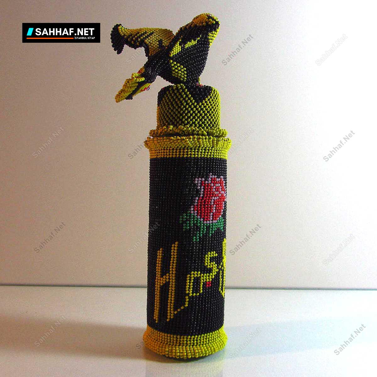 Boncuk İşi Kolonya Şişesi 1 Boncuk İşi Kolonya Şişesi