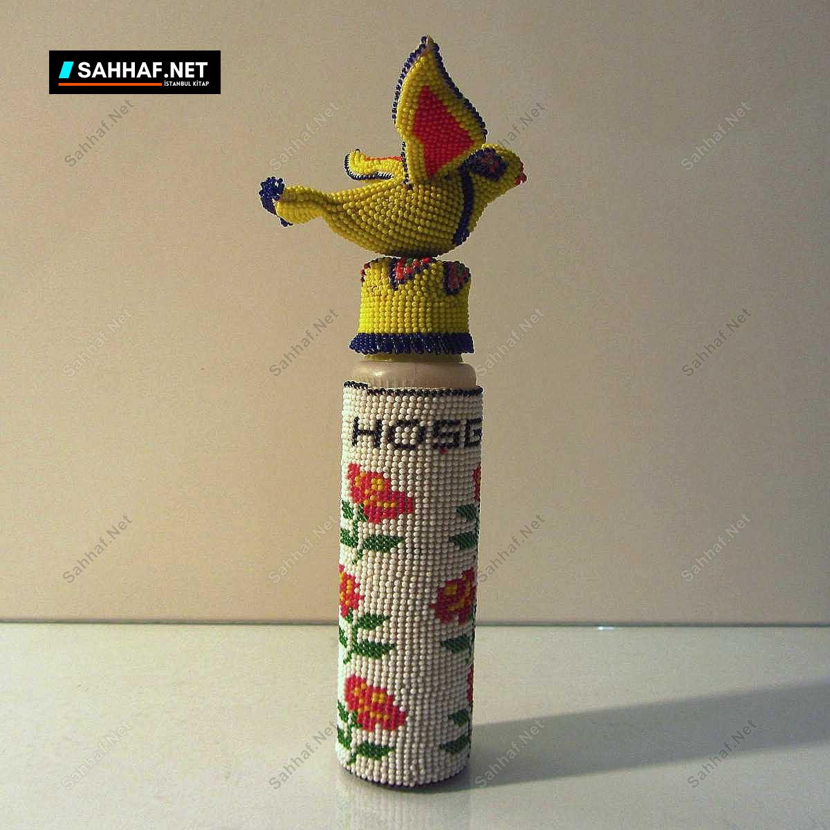 Boncuk İşi Kolonya Şişesi 2 Boncuk İşi Kolonya Şişesi - Görsel 2