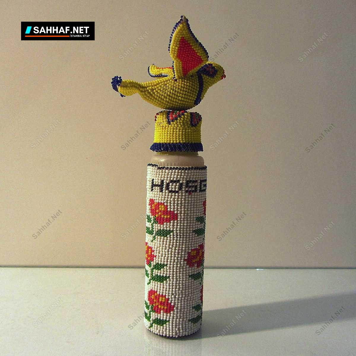 Boncuk İşi Kolonya Şişesi 2 Boncuk İşi Kolonya Şişesi - Görsel 2