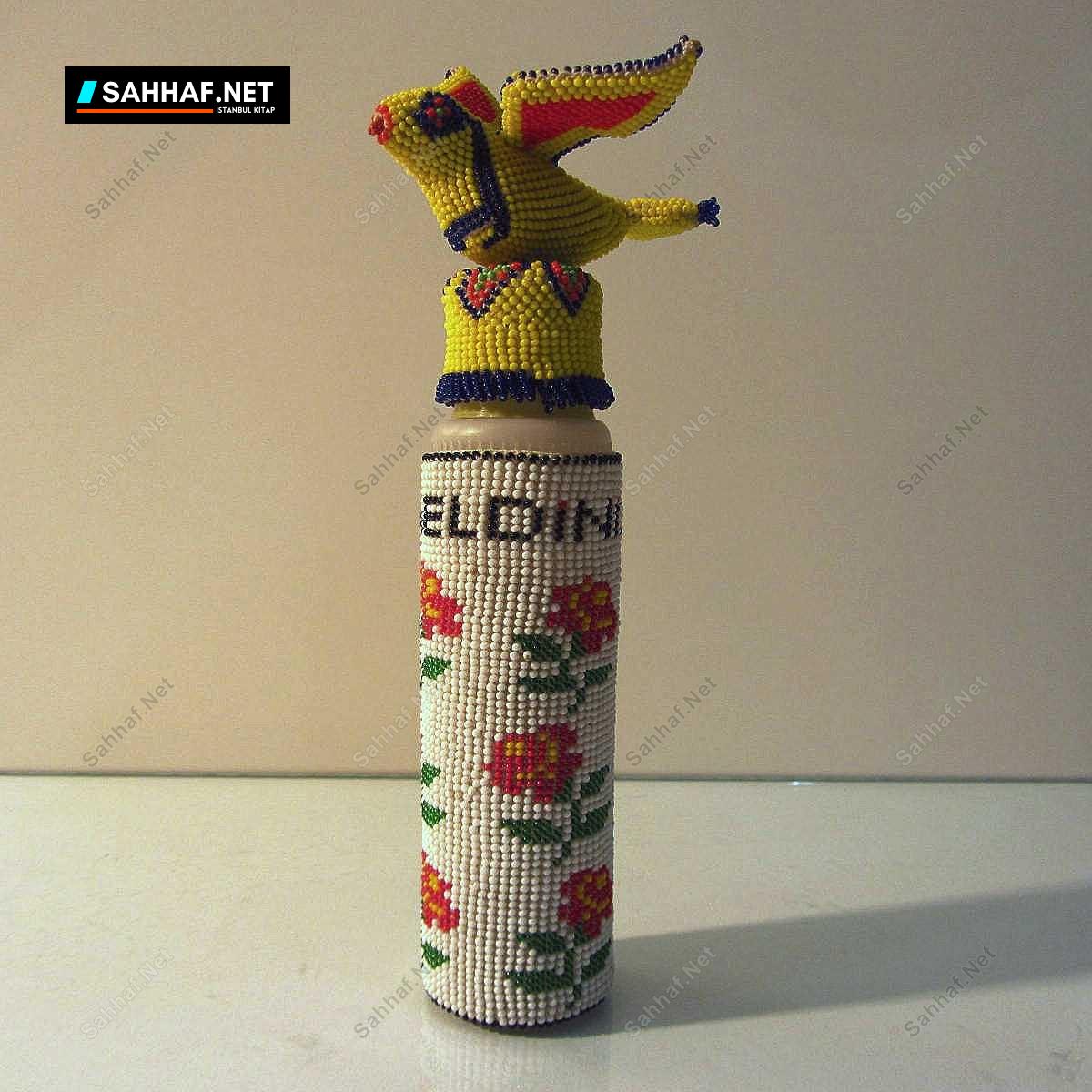 Boncuk İşi Kolonya Şişesi 1 Boncuk İşi Kolonya Şişesi