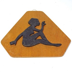 Ahşap Kadın Silüeti 1950'ler