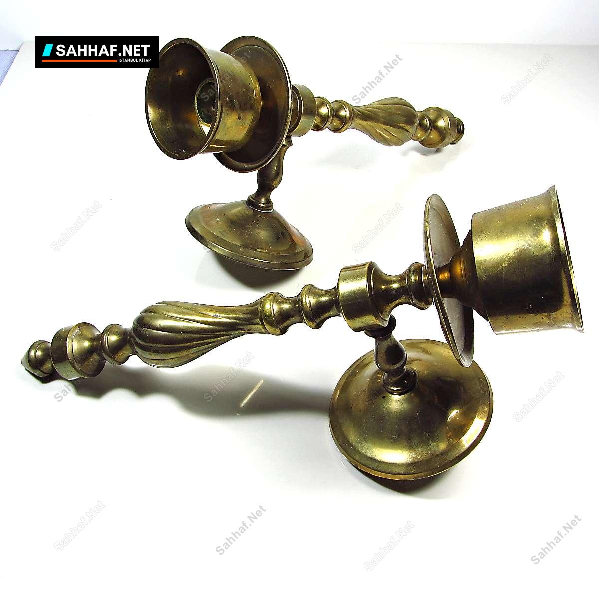 Bir Çift Pirinç Aplik Şamdan 2 Bir Çift Pirinç Aplik Şamdan - Görsel 2