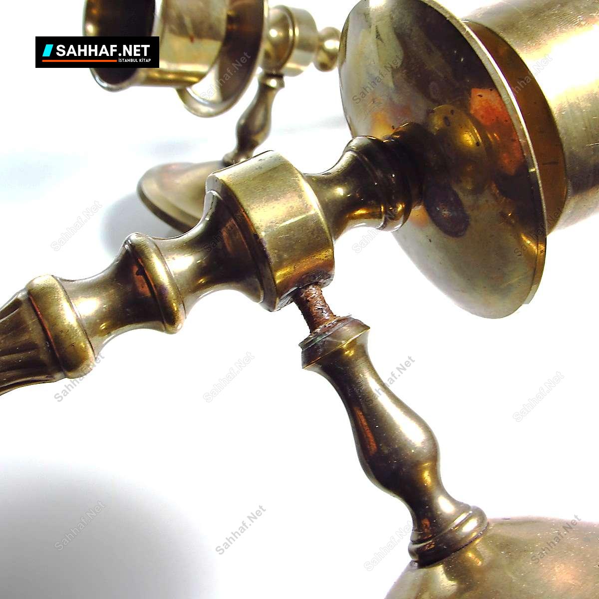 Bir Çift Pirinç Aplik Şamdan 3 Bir Çift Pirinç Aplik Şamdan - Görsel 3