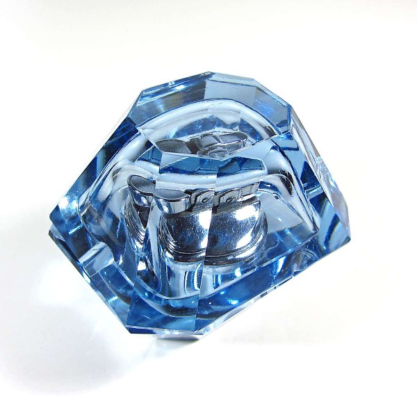 Mavi Kristal Çakmaklı Küllük - Sahhaf.Net