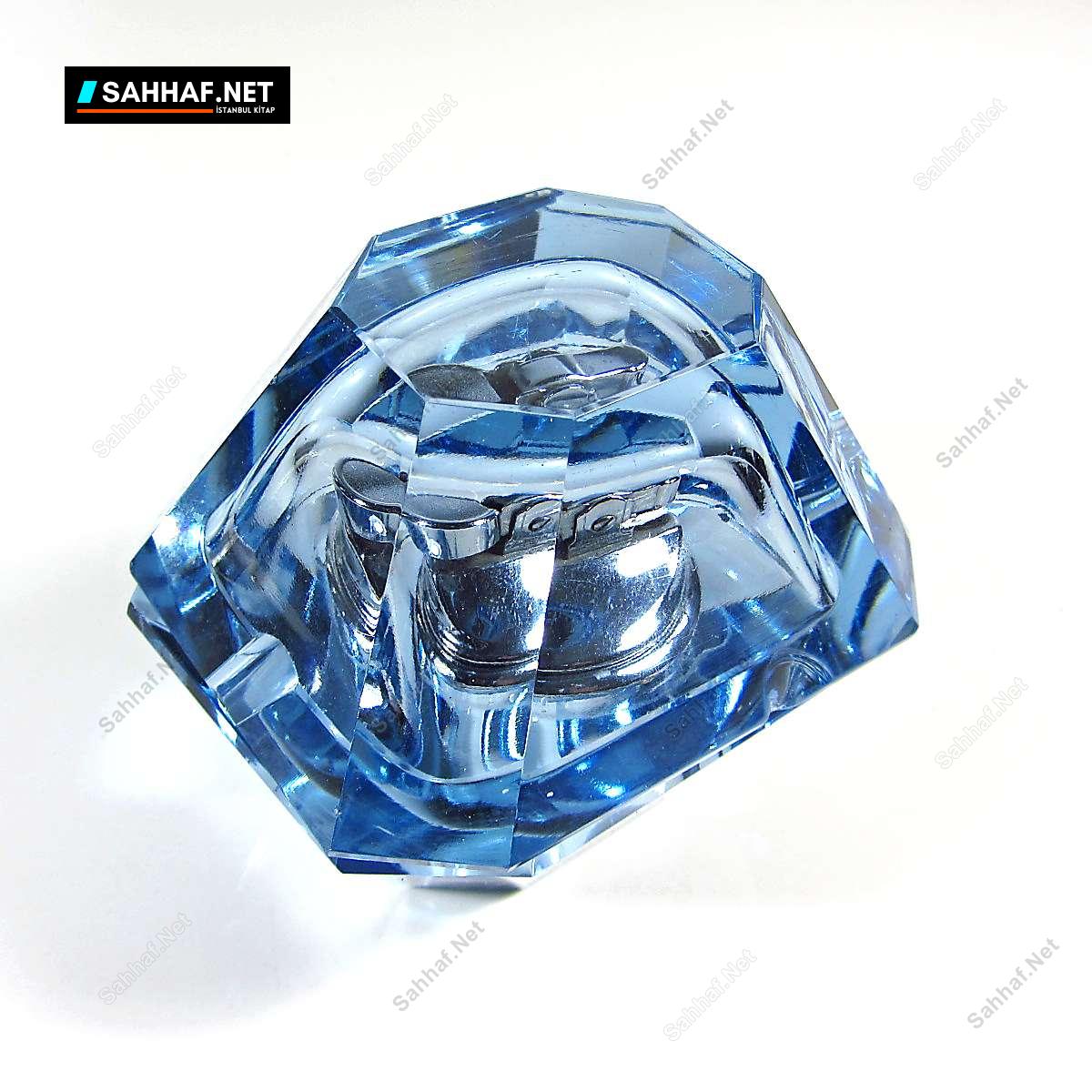 Mavi Kristal Çakmaklı Küllük 1 Mavi Kristal Çakmaklı Küllük