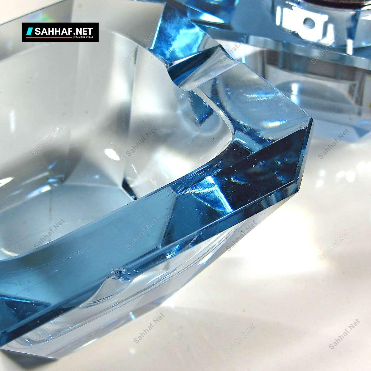 Mavi Kristal Çakmaklı Küllük 4 Mavi Kristal Çakmaklı Küllük - Görsel 4