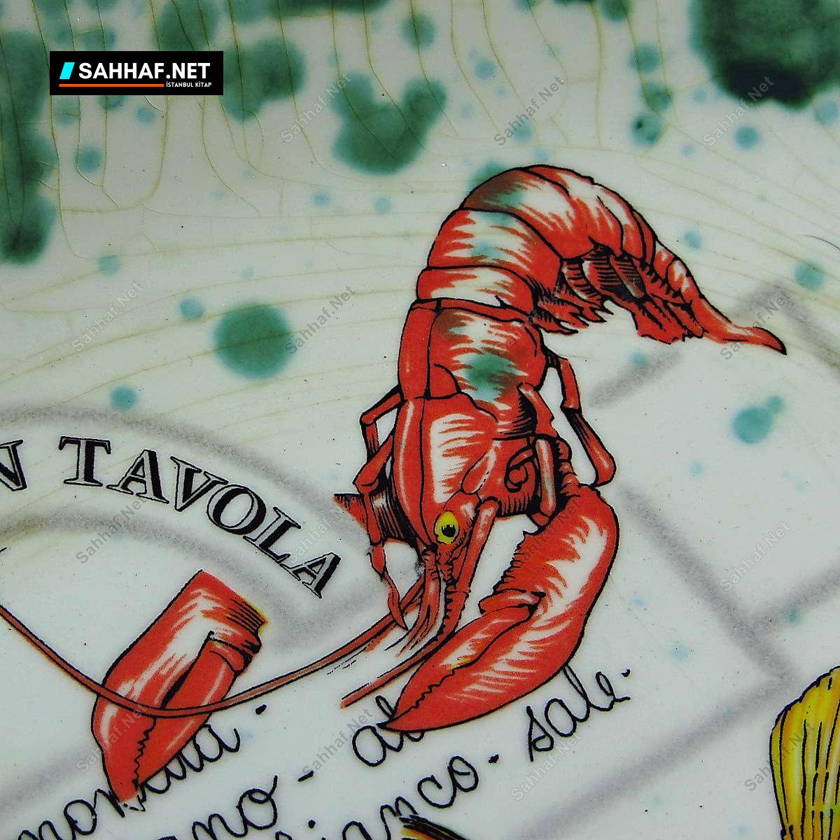 İtalyan Balık Tabağı 1900'ler Başı 2 İtalyan Balık Tabağı 1900'ler Başı - Görsel 2