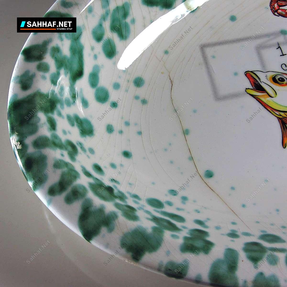 İtalyan Balık Tabağı 1900'ler Başı 3 İtalyan Balık Tabağı 1900'ler Başı - Görsel 3