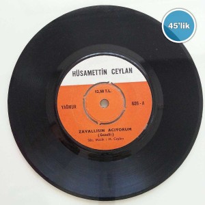 HÜSAMETTİN CEYLAN - Zavallısın Acıyorum - Unutsan da Unutmam - 45lik Plak