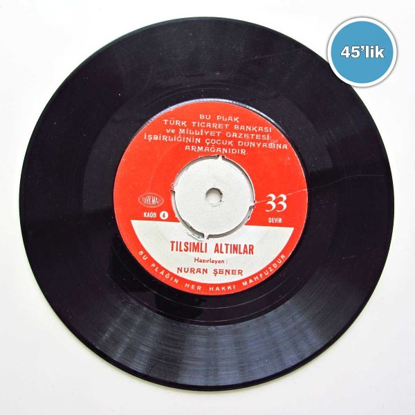 NURAN ŞENER - Yaramaz Tavşan - Tılsımlı Altınlar - 45lik Plak 48 NURAN ŞENER – Yaramaz Tavşan – Tılsımlı Altınlar – 45lik Plak