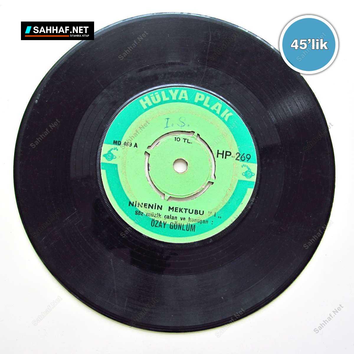 ÖZAY GÖNLÜM - Ninenin Mektubu - Çözdeal Mustali - 45lik Plak 1 ÖZAY GÖNLÜM - Ninenin Mektubu - Çözdeal Mustali - 45lik Plak