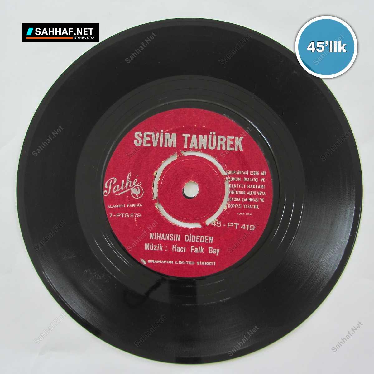 SEVİM TANÜREK - Nihansın Dideden - Kanaryam - 45lik Plak 1 SEVİM TANÜREK - Nihansın Dideden - Kanaryam - 45lik Plak