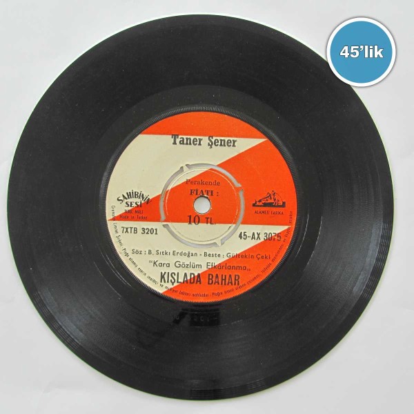TANER ŞENER – Kışlada Bahar – Nerdesin – 45lik Plak