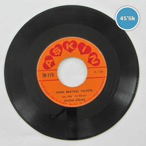 HAYDAR AĞBABA - Pirim Bektaşi Velidir - Ya Hüseyin - 45lik Plak