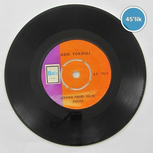 AŞIK YOKSULİ - Yoksula Fakire Gülme Kardaş - Duydun mu - 45lik Plak