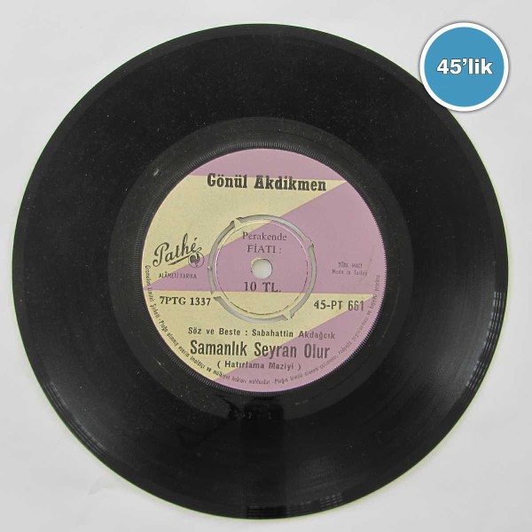 GÖNÜL AKDİKMEN - Öyle Bir Sevgili Arıyorum ki - Samanlık Seyran Olur - 45lik Plak 54 GÖNÜL AKDİKMEN – Öyle Bir Sevgili Arıyorum ki – Samanlık Seyran Olur – 45lik Plak