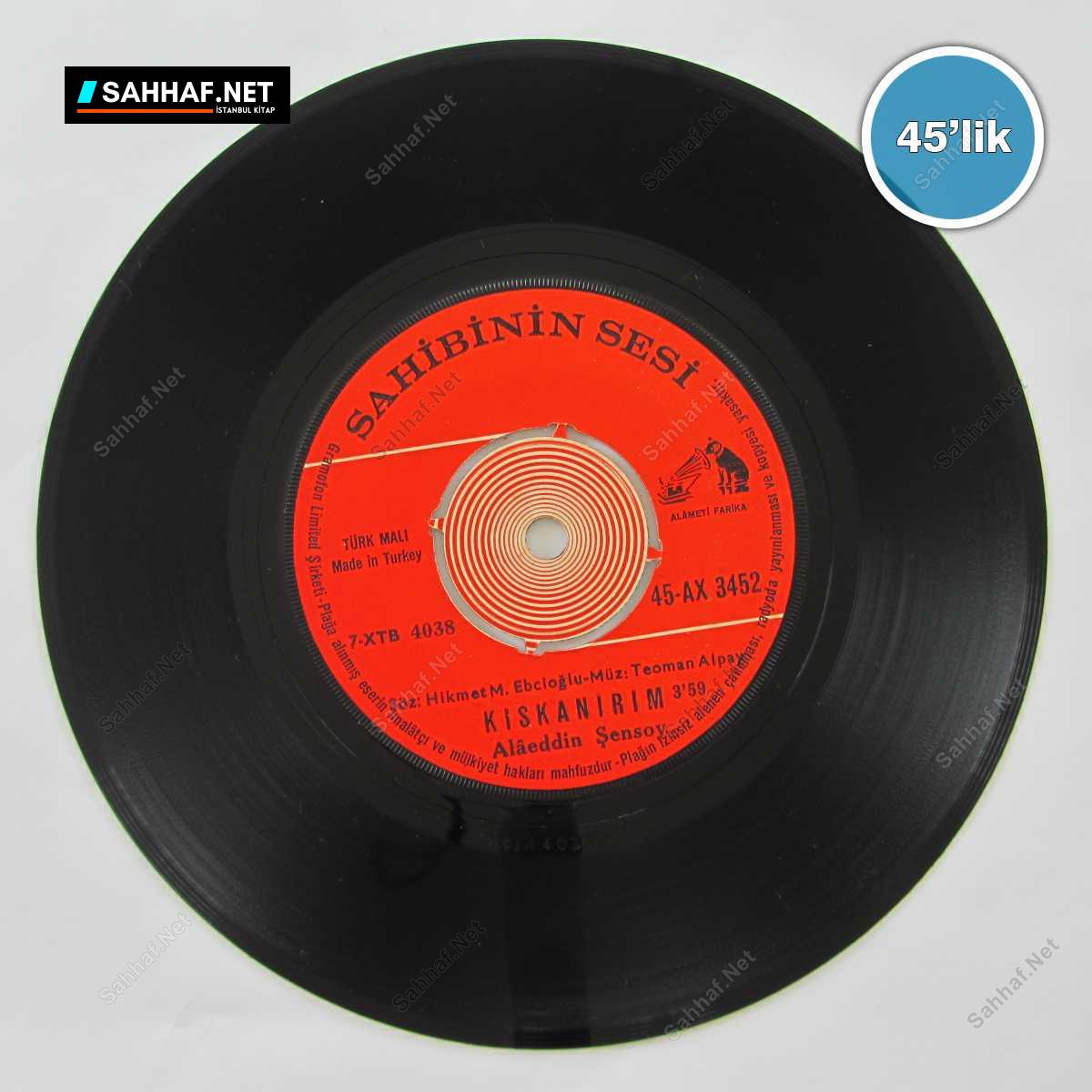 ALAEDDİN ŞENSOY - Arım Balım Peteğim - Kıskanırım - 45lik Plak 1 ALAEDDİN ŞENSOY - Arım Balım Peteğim - Kıskanırım - 45lik Plak