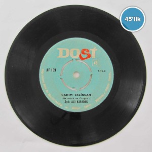 AŞIK ALI KARADAĞ - Yavrumu Kaybettim - Canım Erzincan - 45lik Plak