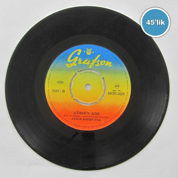 AYFER BAŞIBÜYÜK – Seviyorum Seviyorum – Kürdün Kızı – 45lik Plak