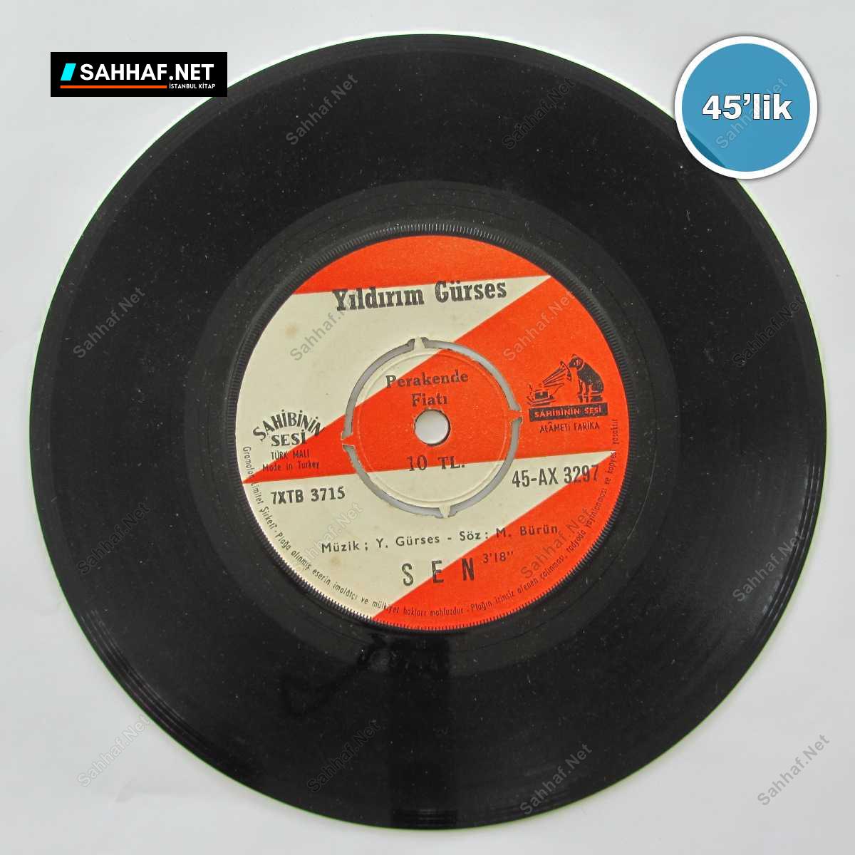 YILDIRIM GÜRSES - Anlamadın Aşkımı - Sen - 45lik Plak 1 YILDIRIM GÜRSES - Anlamadın Aşkımı - Sen - 45lik Plak