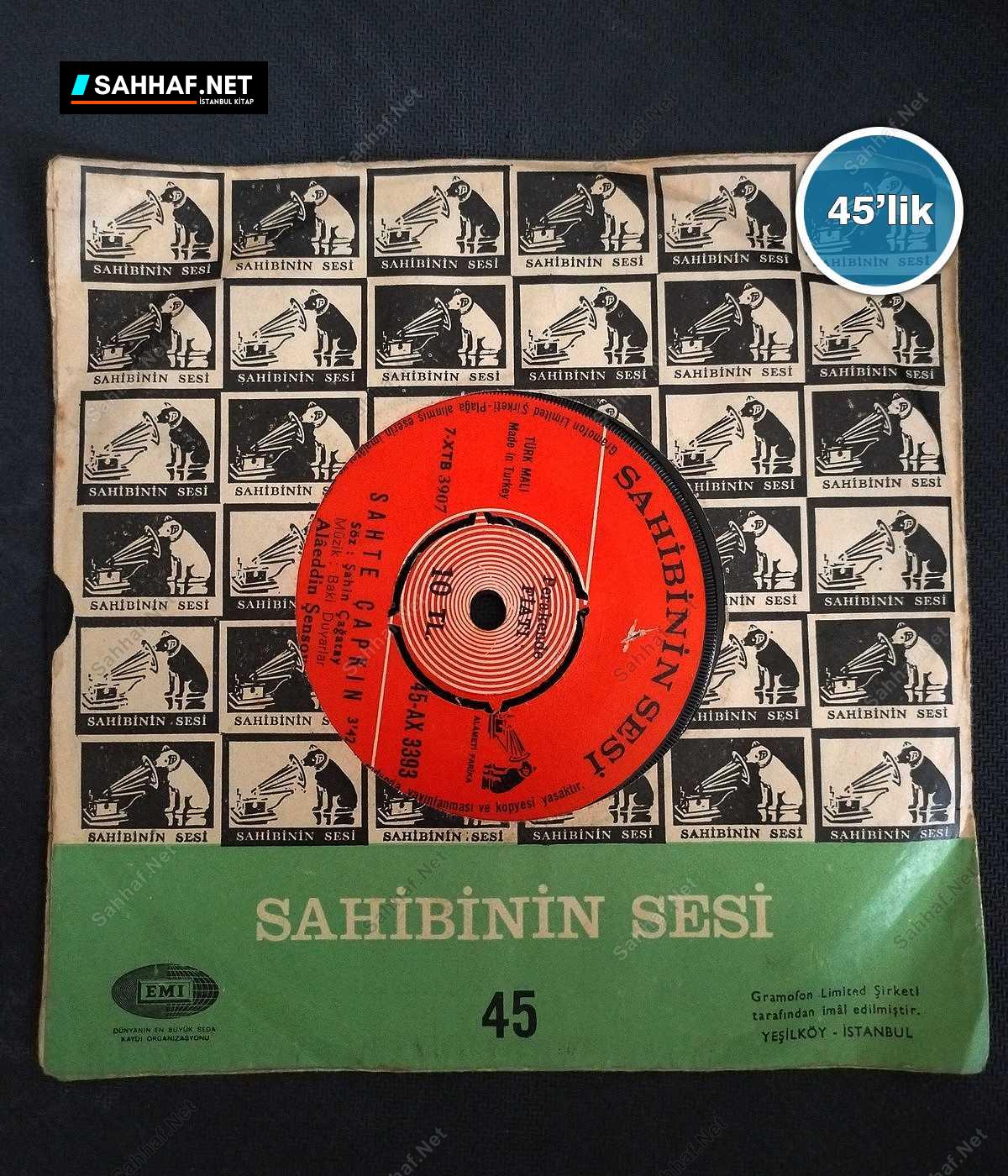 ALAEDDİN ŞENSOY - Lekeli Kadın - Sahte Çapkın - 45lik Plak 1 ALAEDDİN ŞENSOY - Lekeli Kadın - Sahte Çapkın - 45lik Plak