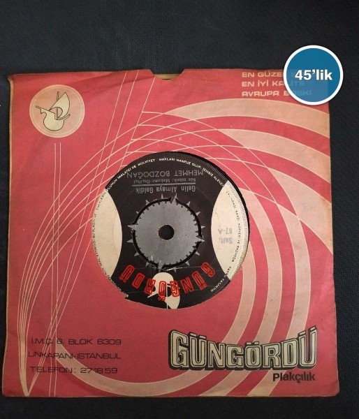 MEHMET BOZDOĞAN - Gelin Almaya Geldik - Sürünüz Gelir Sürümüze Karışır - 45lik Plak 59 MEHMET BOZDOĞAN – Gelin Almaya Geldik – Sürünüz Gelir Sürümüze Karışır – 45lik Plak