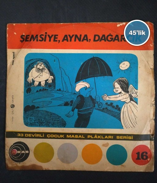 ŞEMSİYE, AYNA, DAĞARCIK – Kuşlar Kralının Zaferi – Şemsiye Ayna Dağarcık – 45lik Plak - Sahhaf.Net