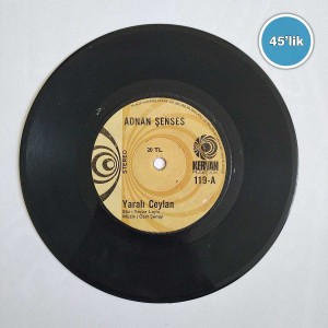 ADNAN ŞENSES - Yaralı Ceylan - Bu Masalar Boş Kalmaz - 45lik Plak