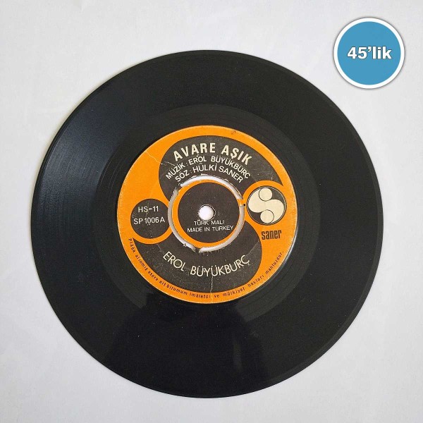 EROL BÜYÜKBURÇ - Göze Geldik - Avare Aşık - 45lik Plak 51 EROL BÜYÜKBURÇ – Göze Geldik – Avare Aşık – 45lik Plak