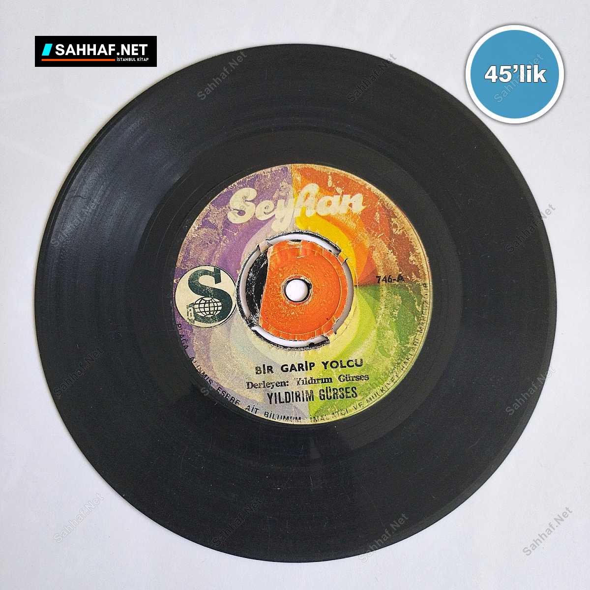 YILDIRIM GÜRSES - Aşkına Doyum Olmaz - Bir Garip Yolcu - 45lik Plak 1 YILDIRIM GÜRSES - Aşkına Doyum Olmaz - Bir Garip Yolcu - 45lik Plak