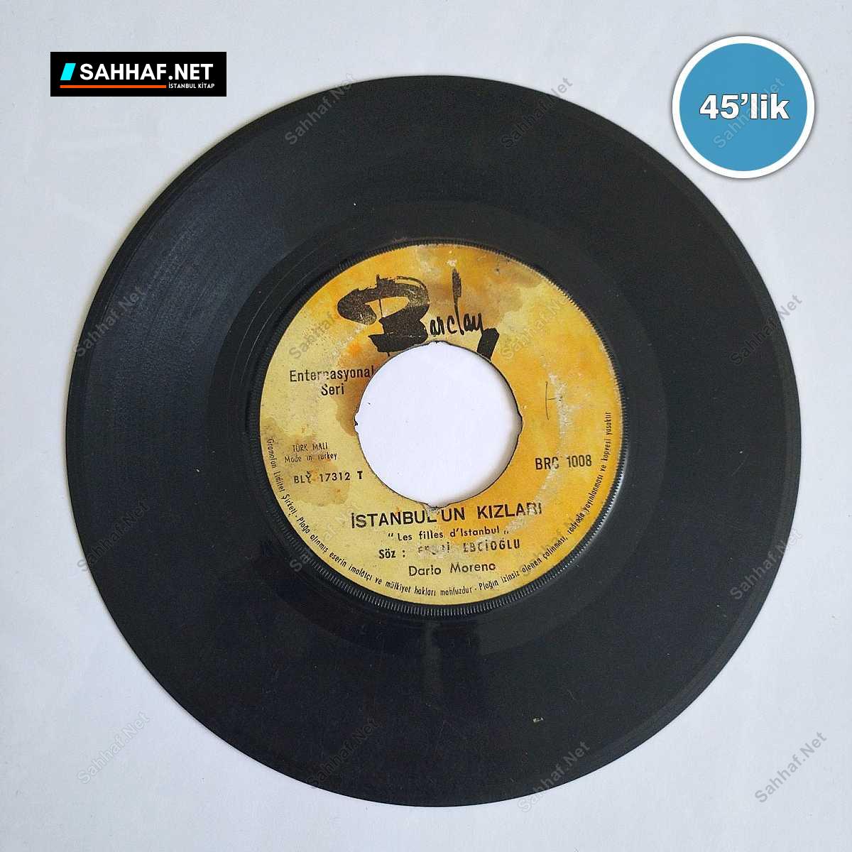 DARİO MORENO - İstanbul'un Kızları - Mesut Ol Sen - 45lik Plak 1 DARİO MORENO - İstanbul'un Kızları - Mesut Ol Sen - 45lik Plak